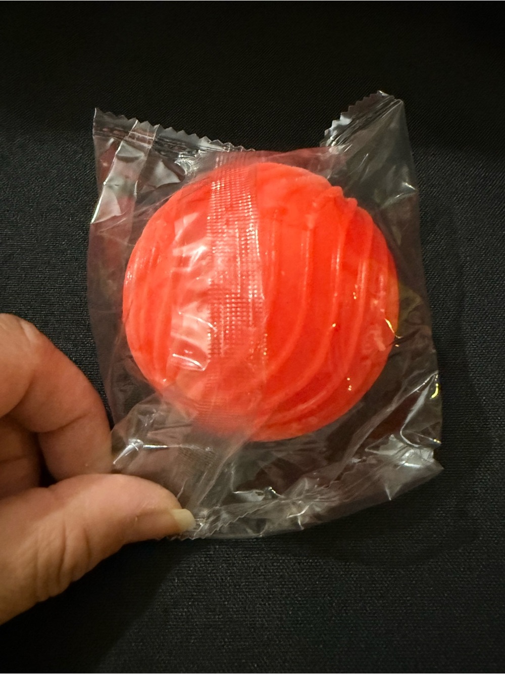 Bright Orange Textured Round Soap Bar